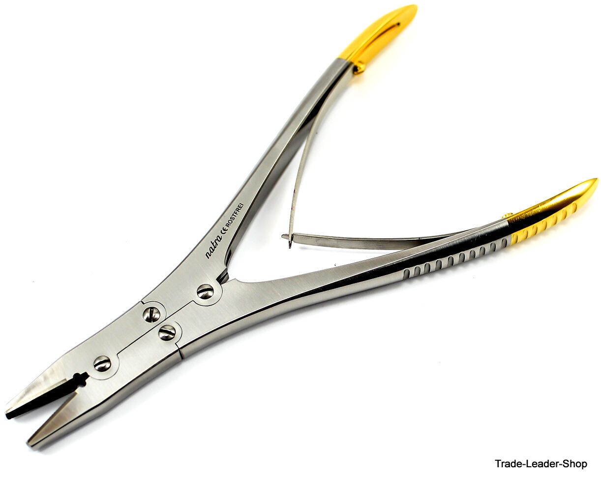 Wire Extraction Pliers/Forceps, Tungsten Carbide Jaws, Double-Action, 7" (17.8 Cm), 2.0 Mm Jaws